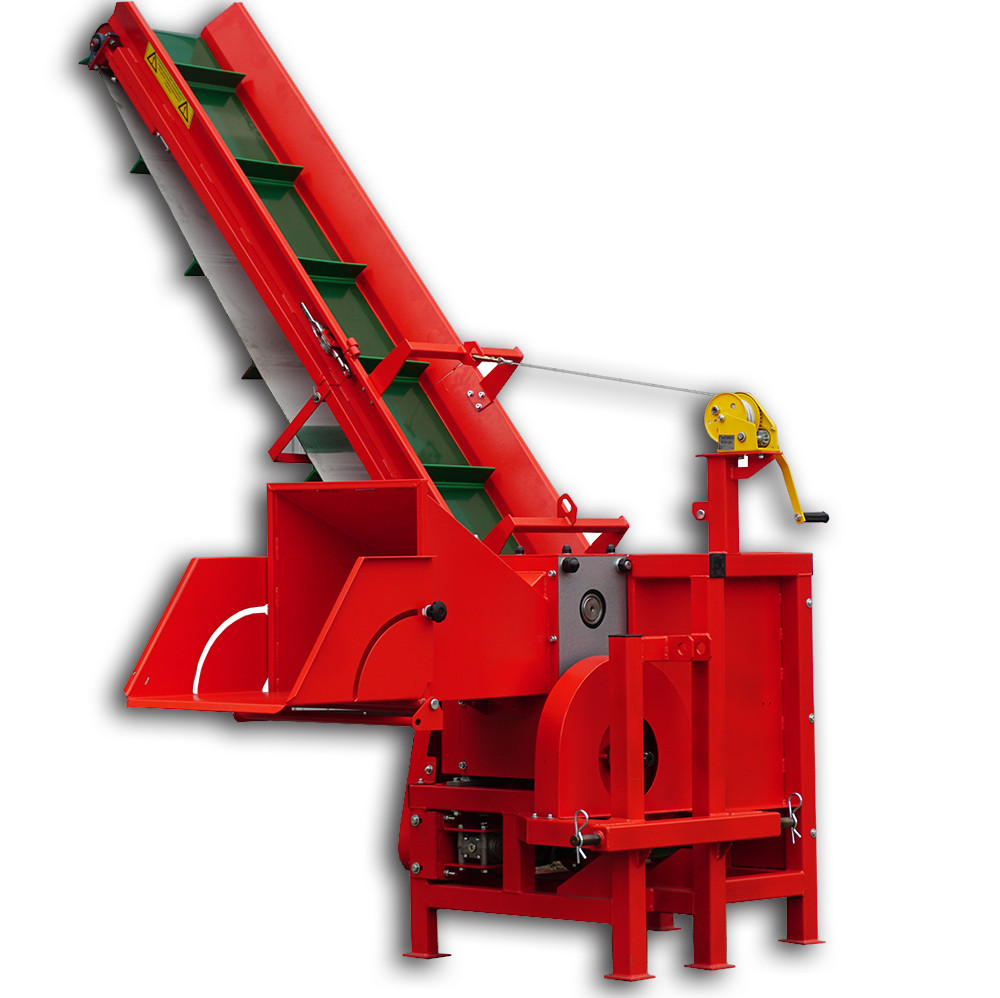 Tocator de ramuri pentru tractor TN-130TK3 PRO cu volant si banda transportoare de 3m